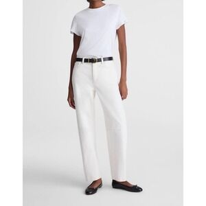 Madewell The Darted Barrel-Leg Jean Vintage Canvas Rigid Ecru wash size 30 NS123